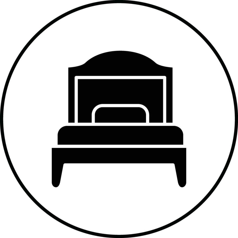 Single Bed Room Vector Icon