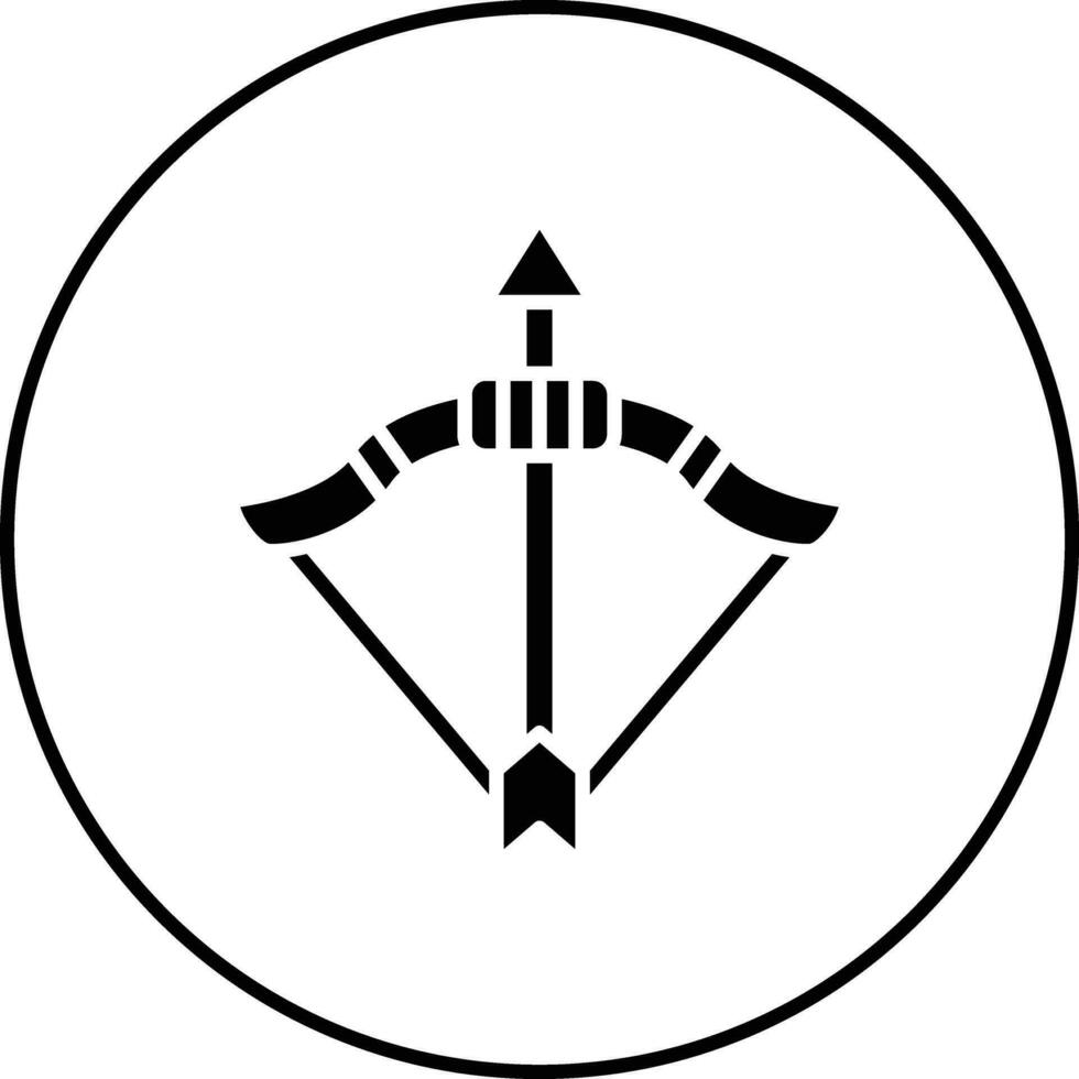 icono de vector de tiro con arco