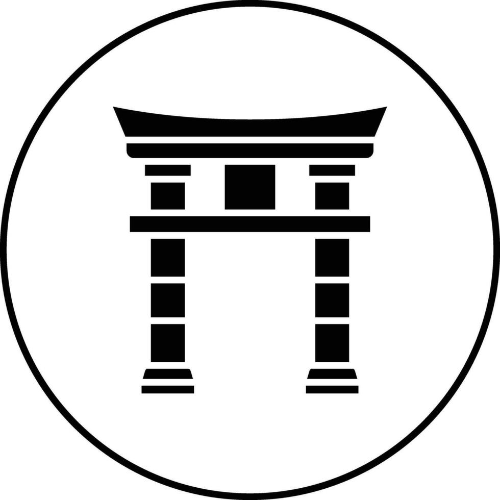 Torii Gate Vector Icon