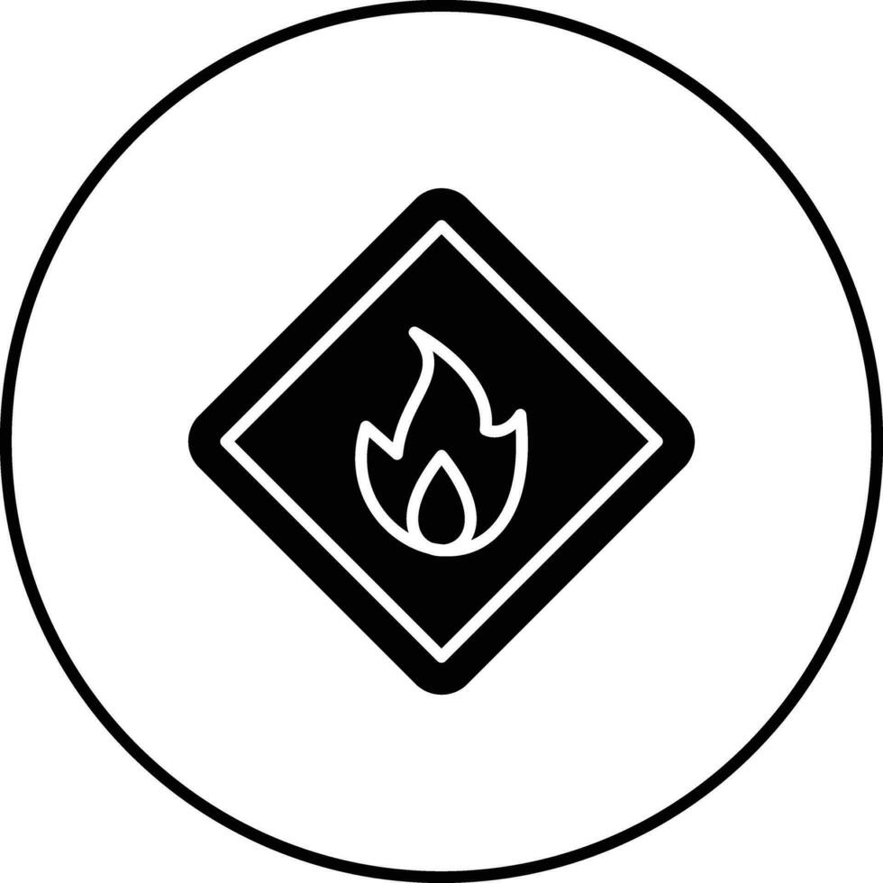 Flammable Vector Icon