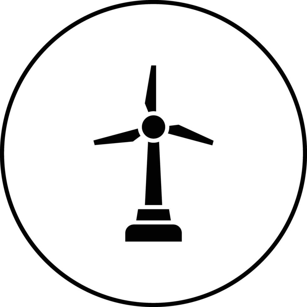 icono de vector de energía eólica