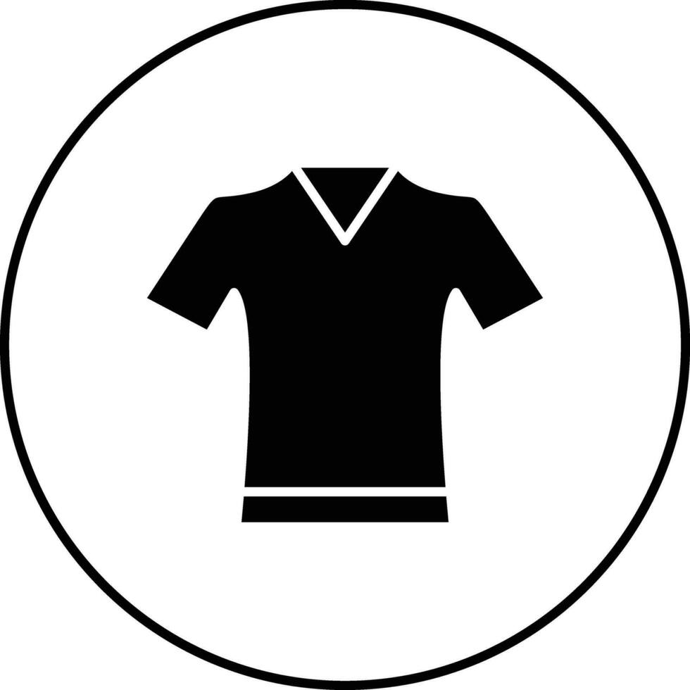 V Neck Shirt Vector Icon