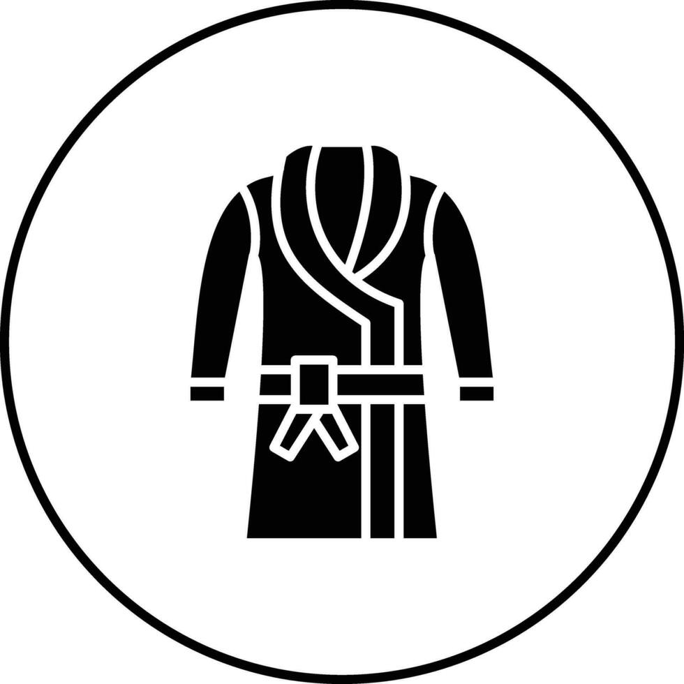 Bath Robe Vector Icon