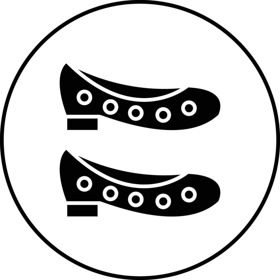 plano Zapatos vector icono