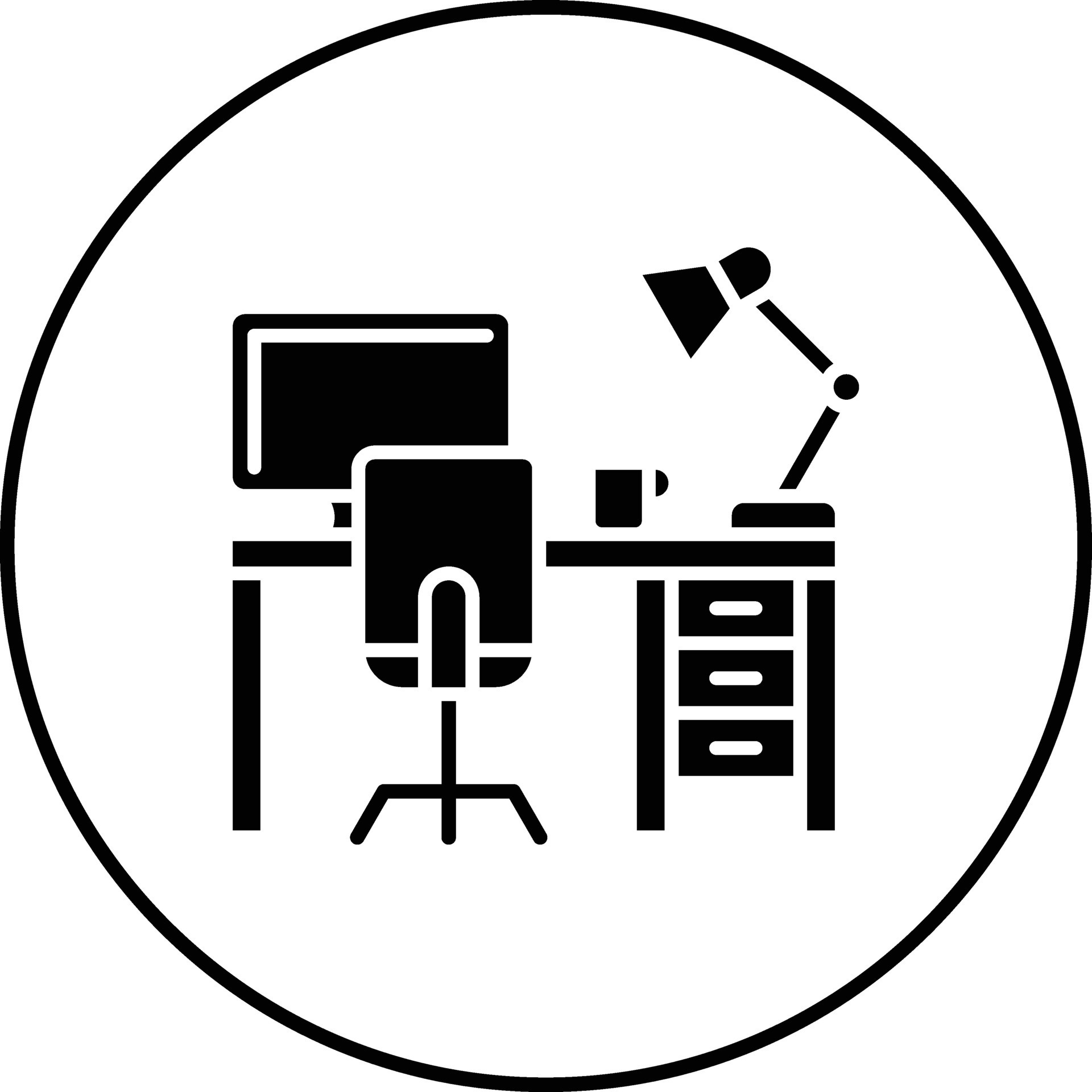Work Table Vector Icon 31556834 Vector Art at Vecteezy