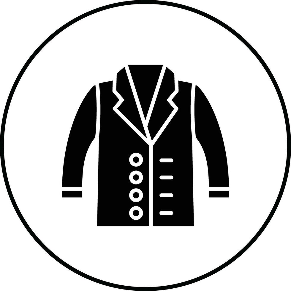 icono de vector de traje