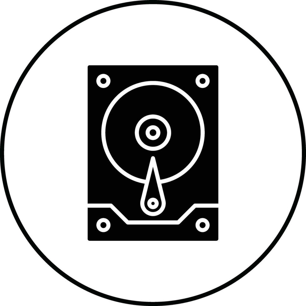 icono de vector de disco duro