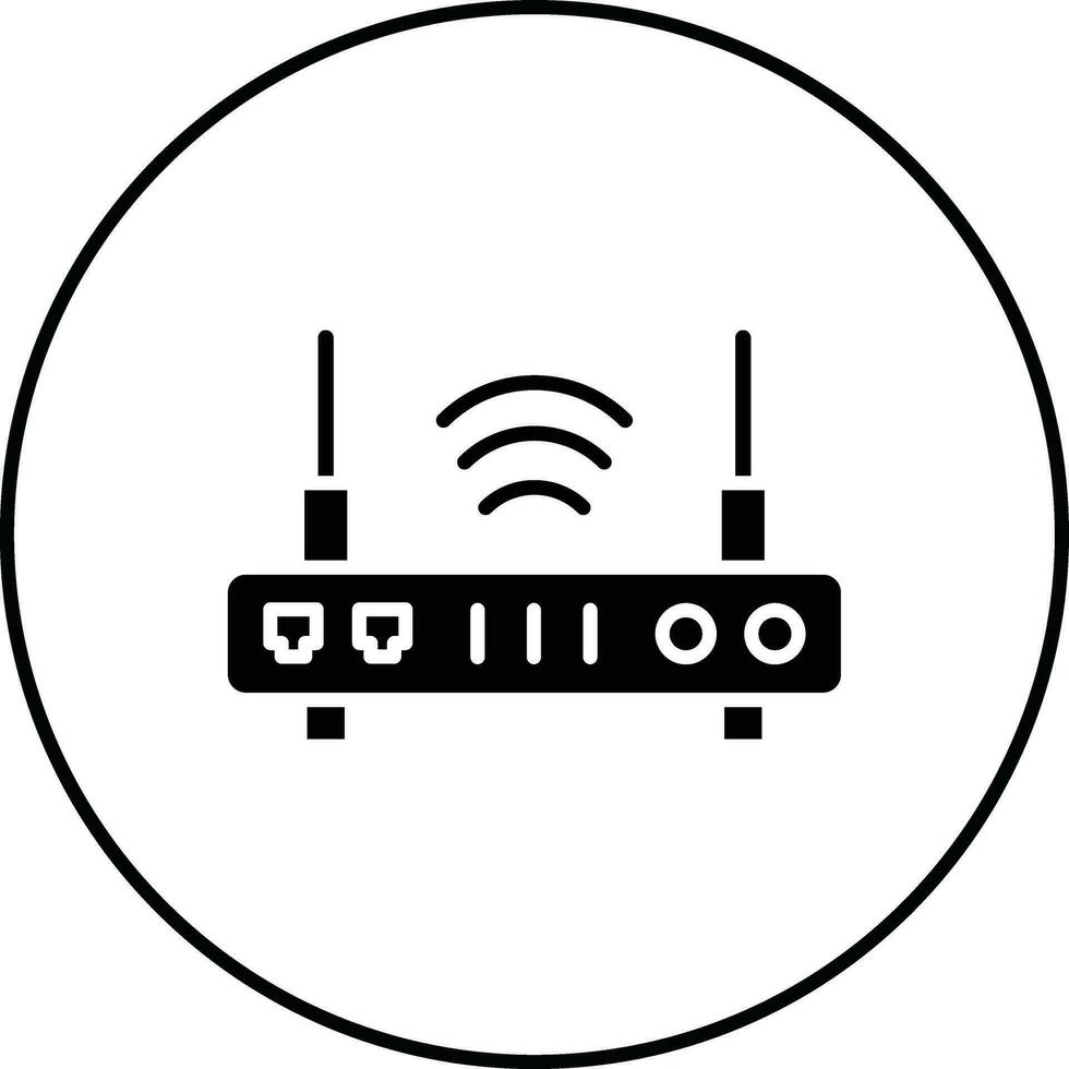 Wireless Router Vector Icon