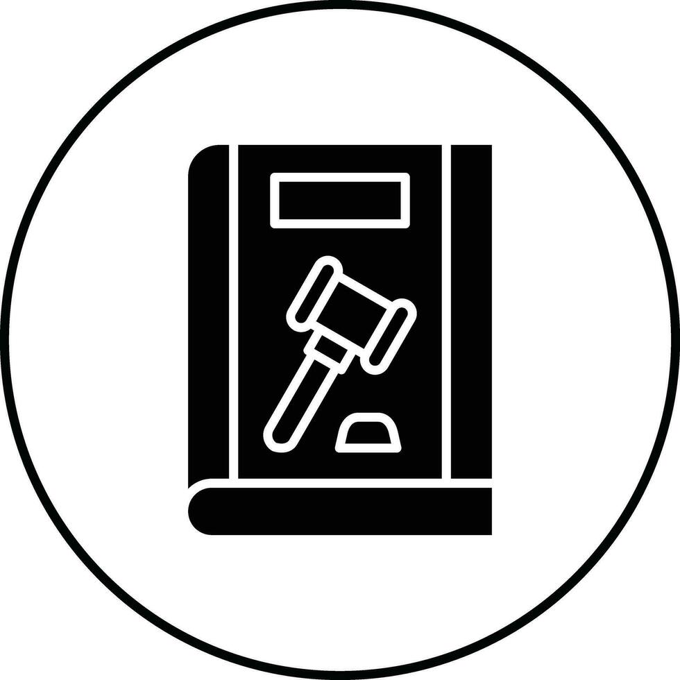 Law Book Vector Icon