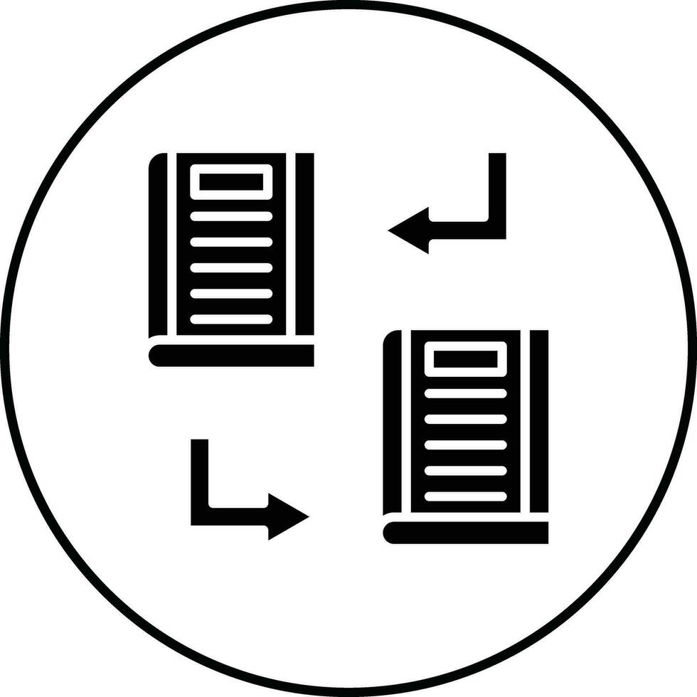 Book Exchange Vector Icon