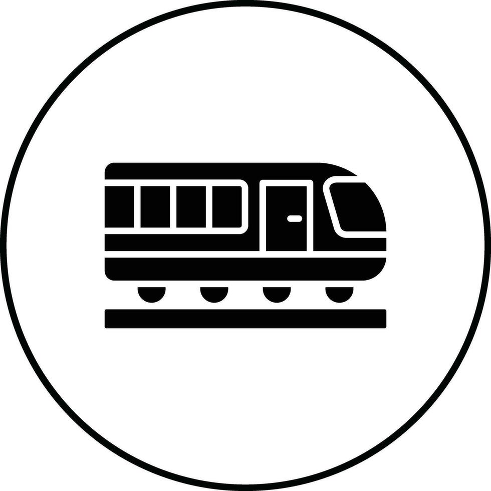 icono de vector de tren