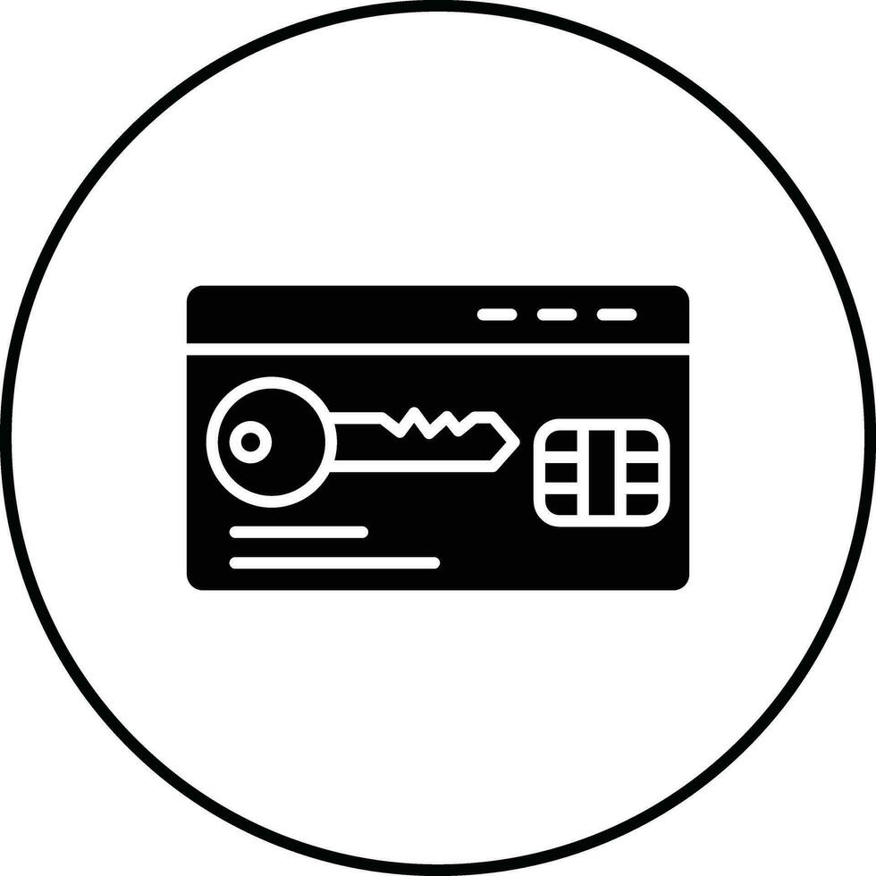 Keycard Vector Icon