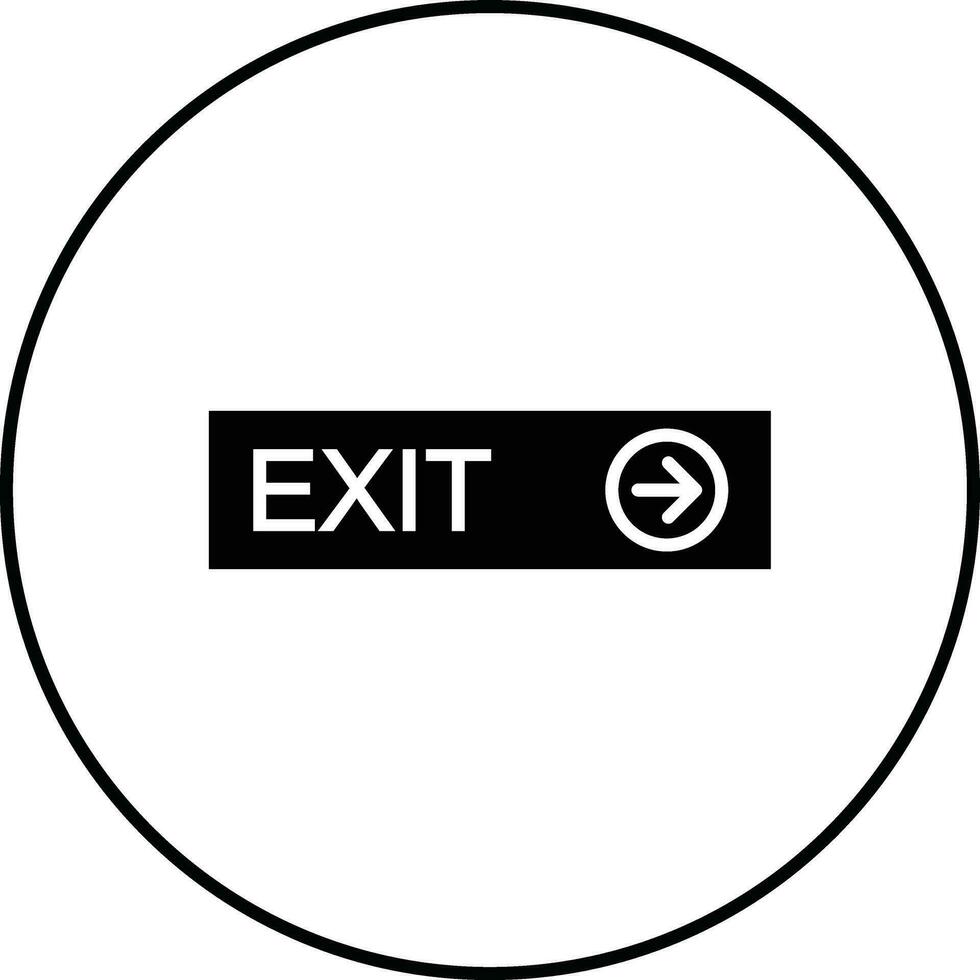 Exit Vector Icon