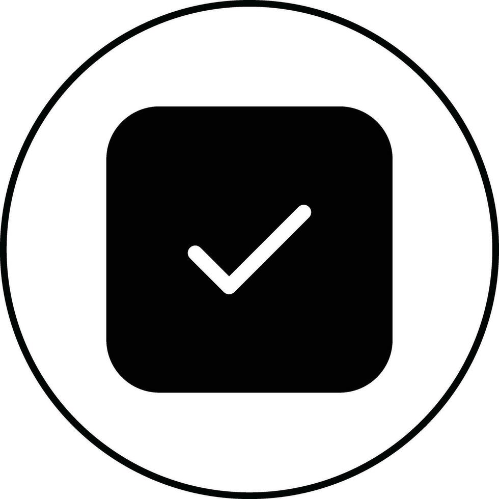 Tick Square Vector Icon