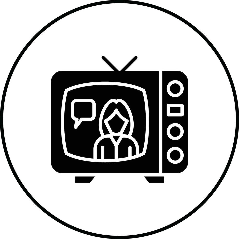 Talk Show Vector Icon