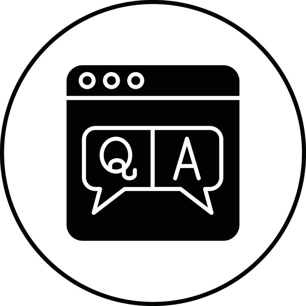 QA Vector Icon