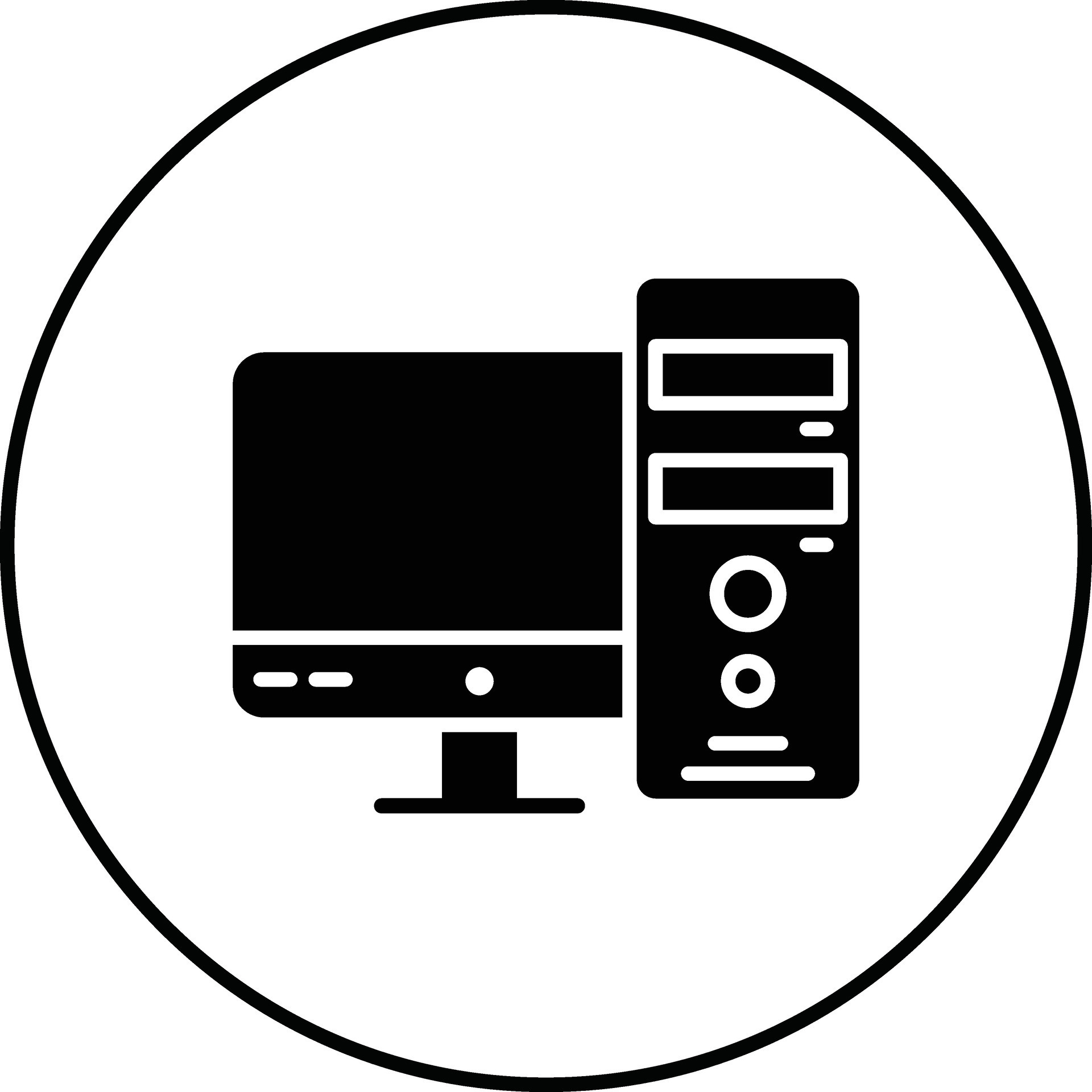 Computer Tower Vector Icon 31558059 Vector Art at Vecteezy