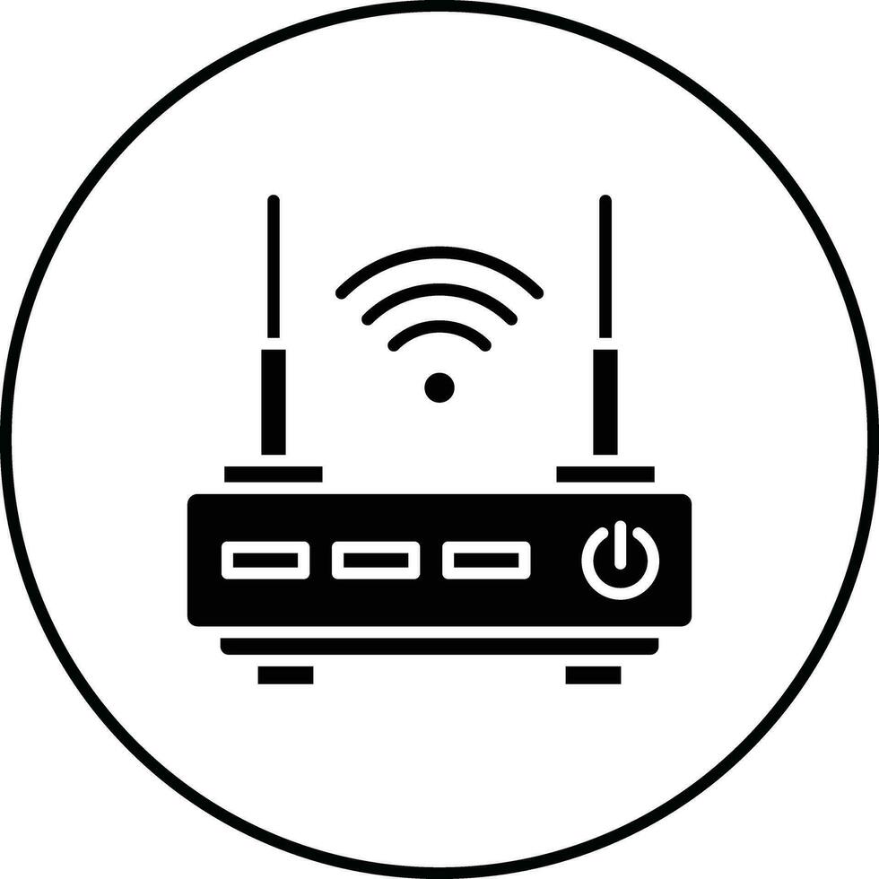Wifi Router Vector Icon