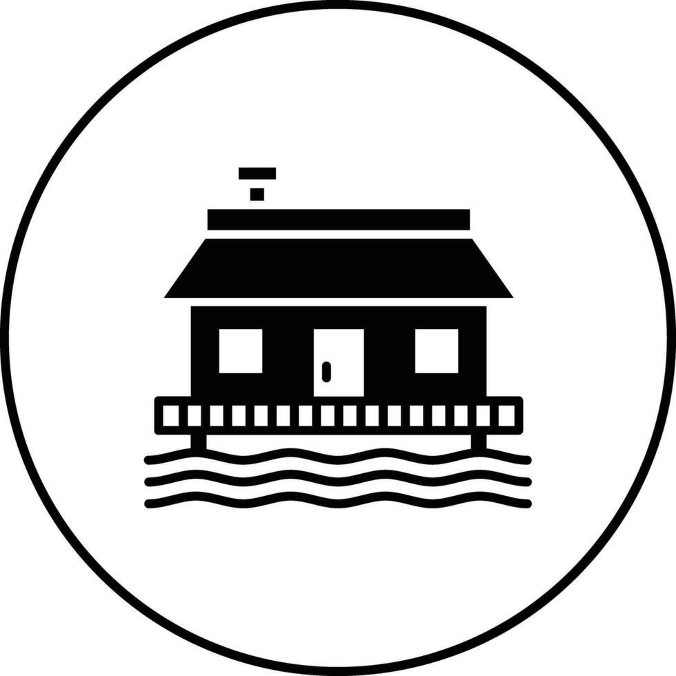 Beach House Vector Icon