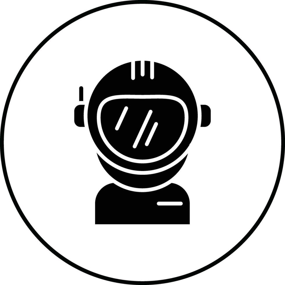 Astronaut Helmet Vector Icon