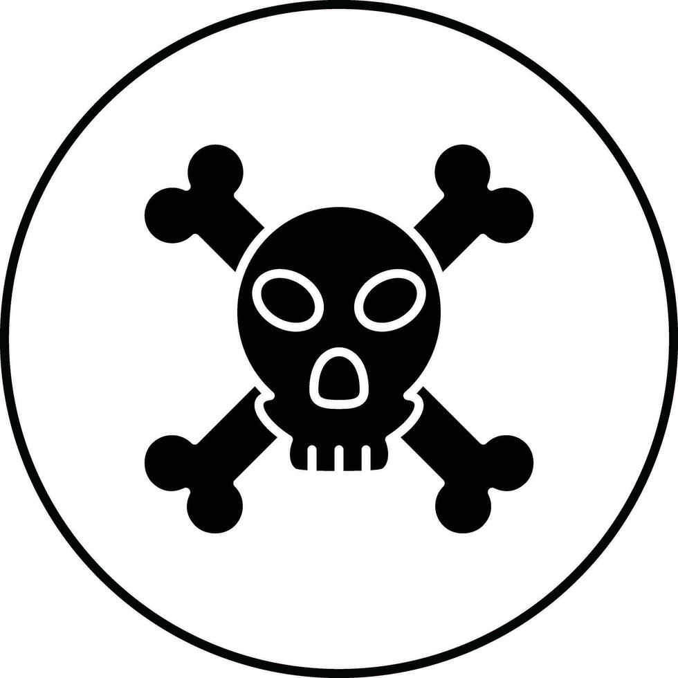 pirata peligro vector icono