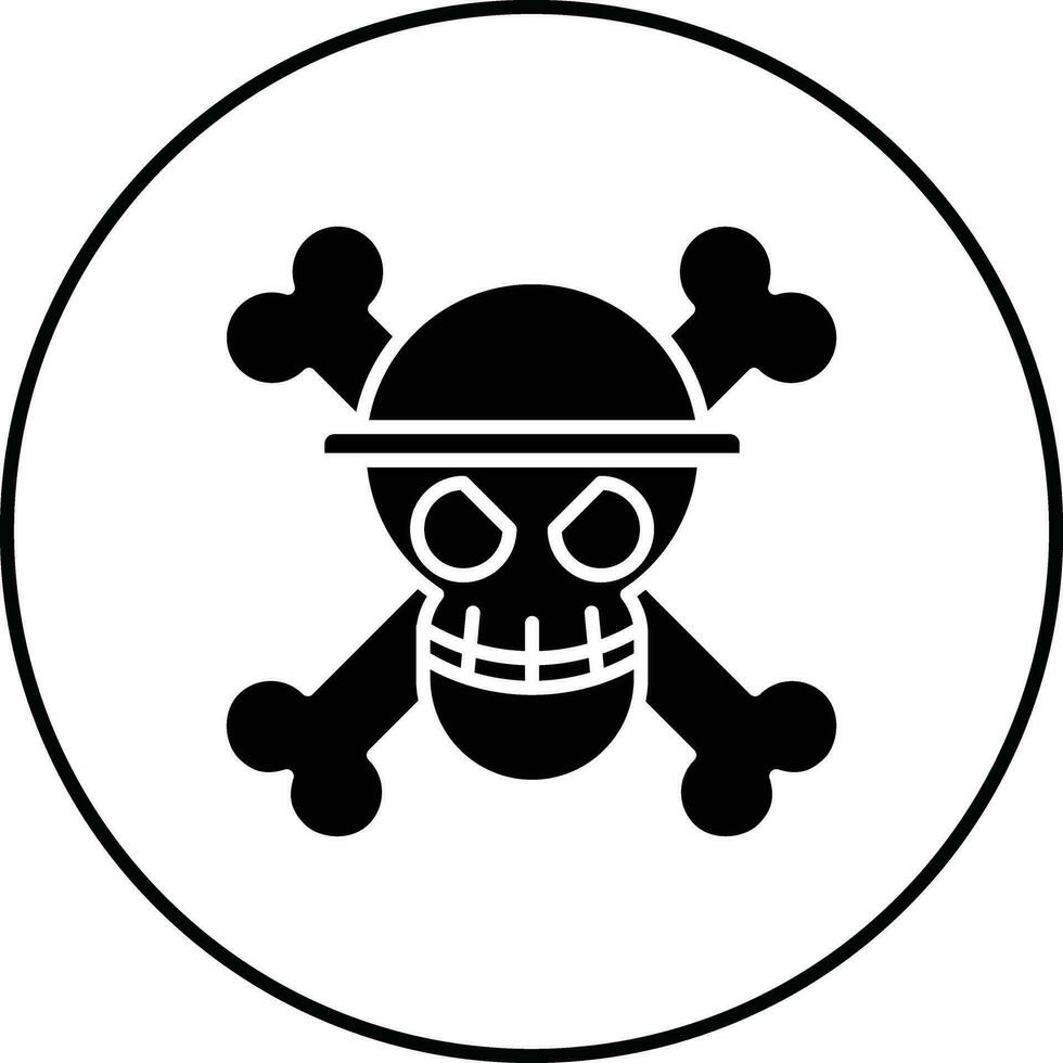 pirata mono vector icono