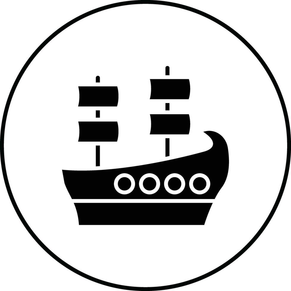 Galleon Vector Icon