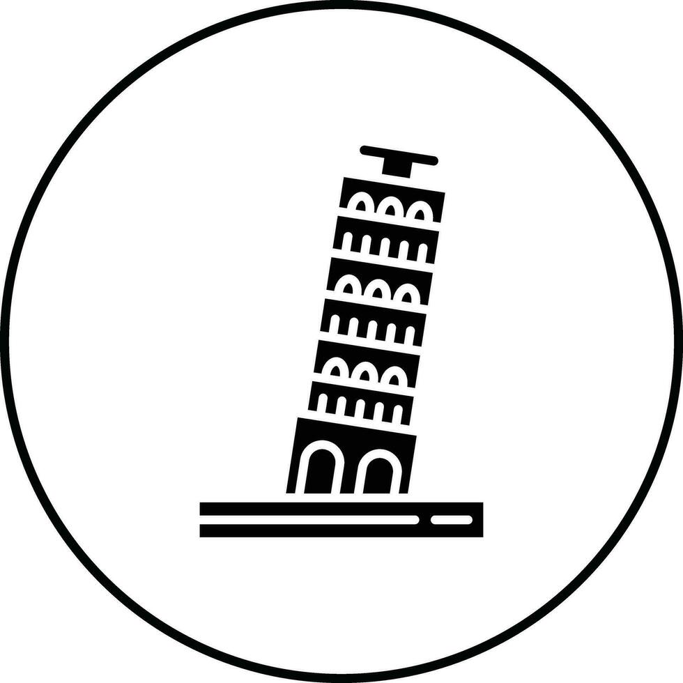 Pisa Tower Vector Icon
