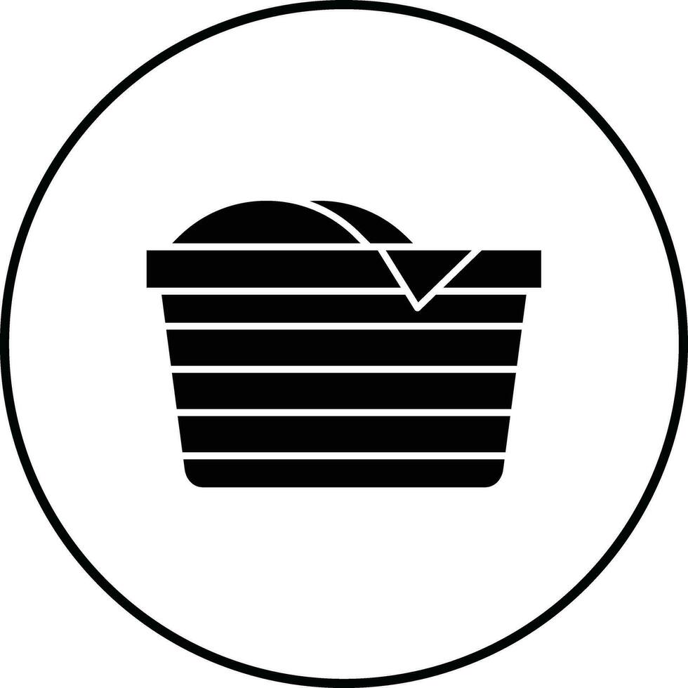 Laundry Basket Vector Icon