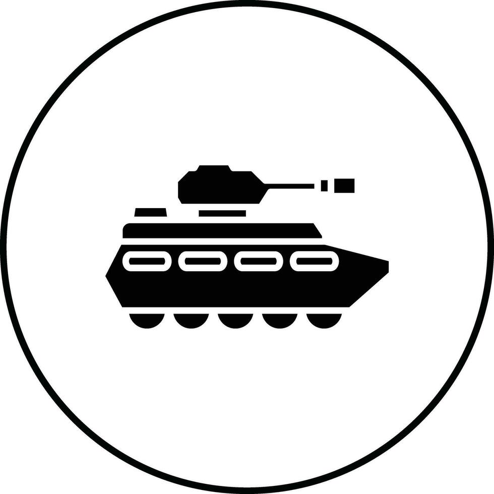 Ejército tanque vector icono