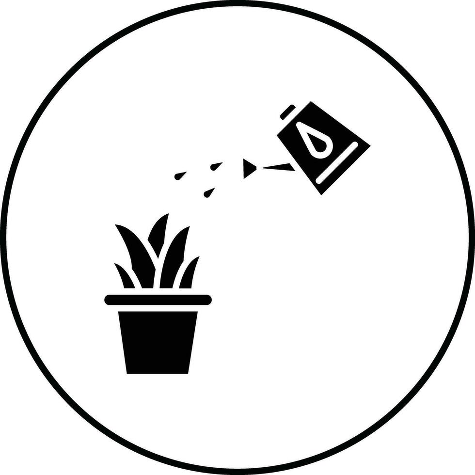 icono de vector de plantas de riego