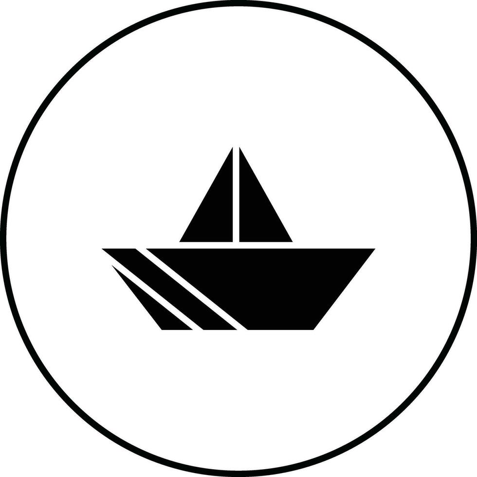 Paper Boat Vector Icon
