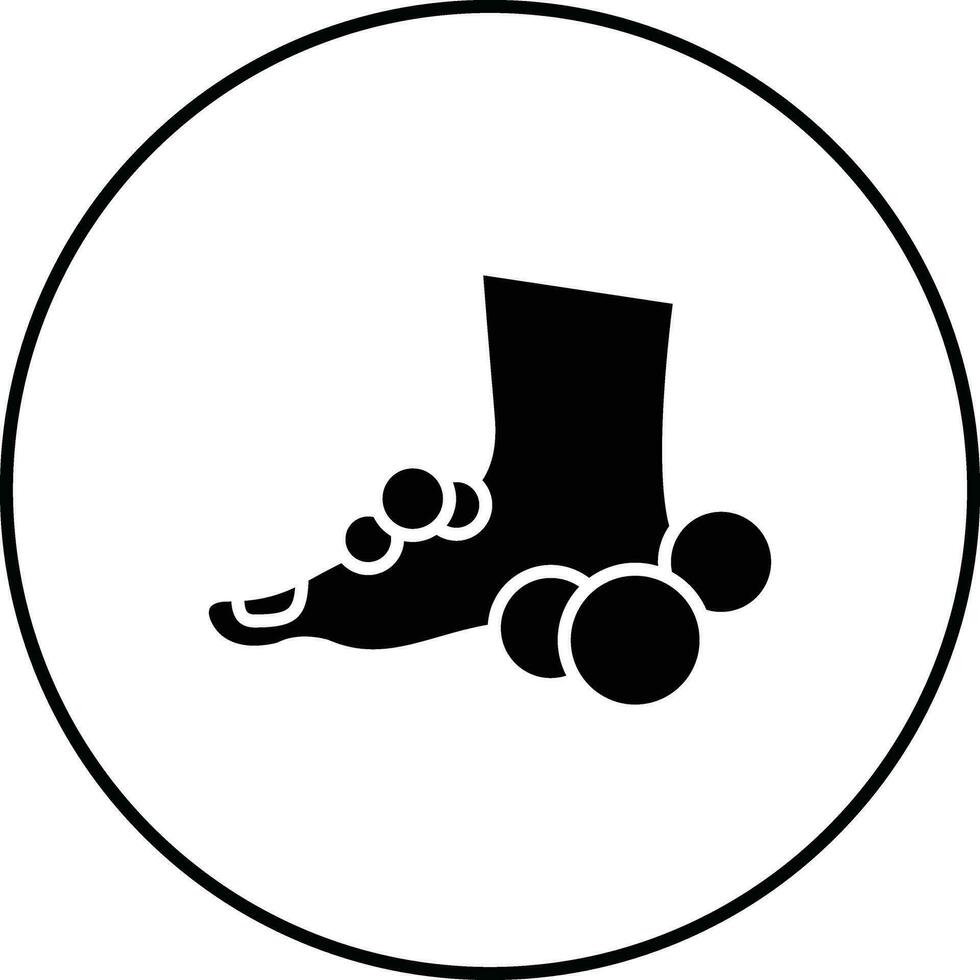 Washing Foot Vector Icon