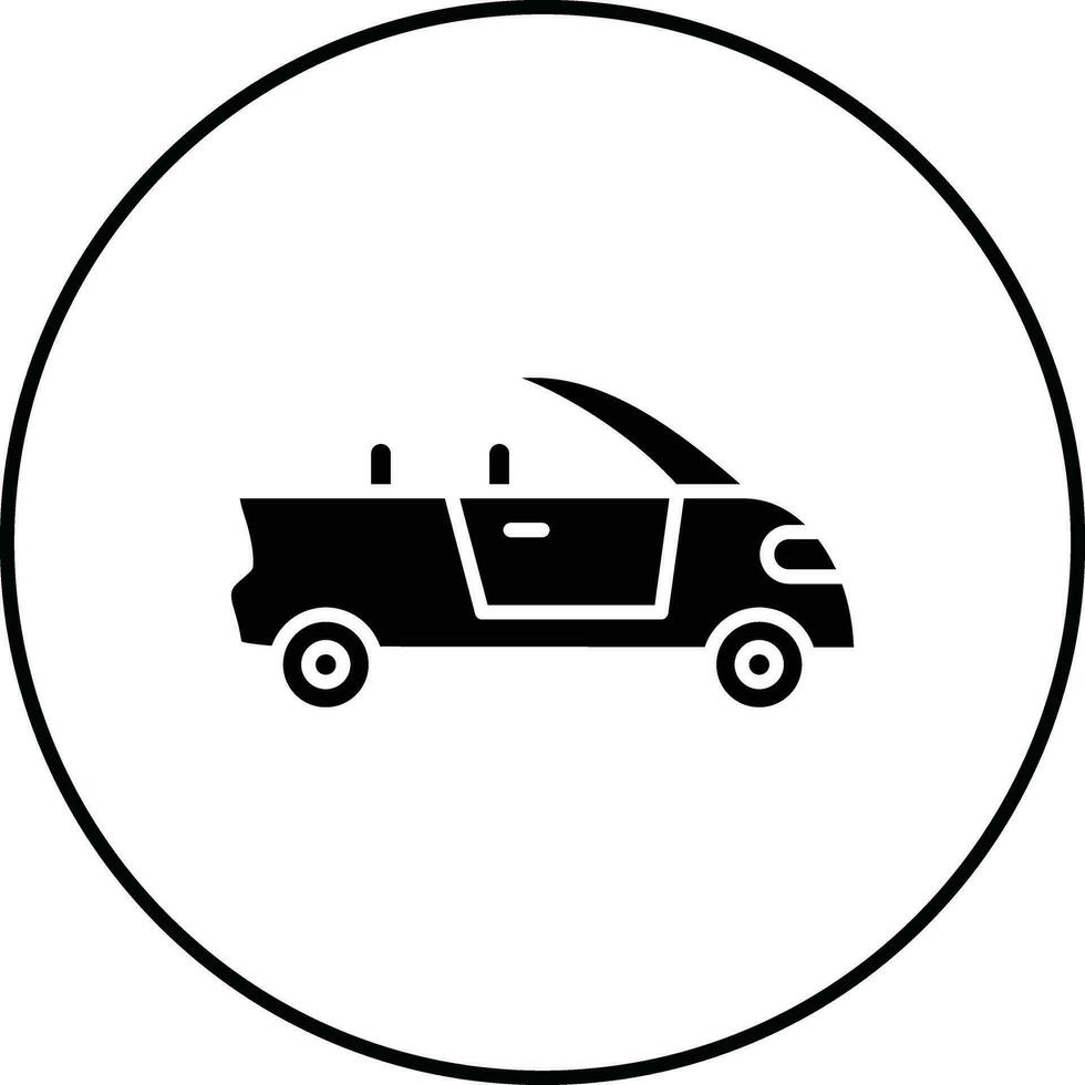 Convertible Car Vector Icon