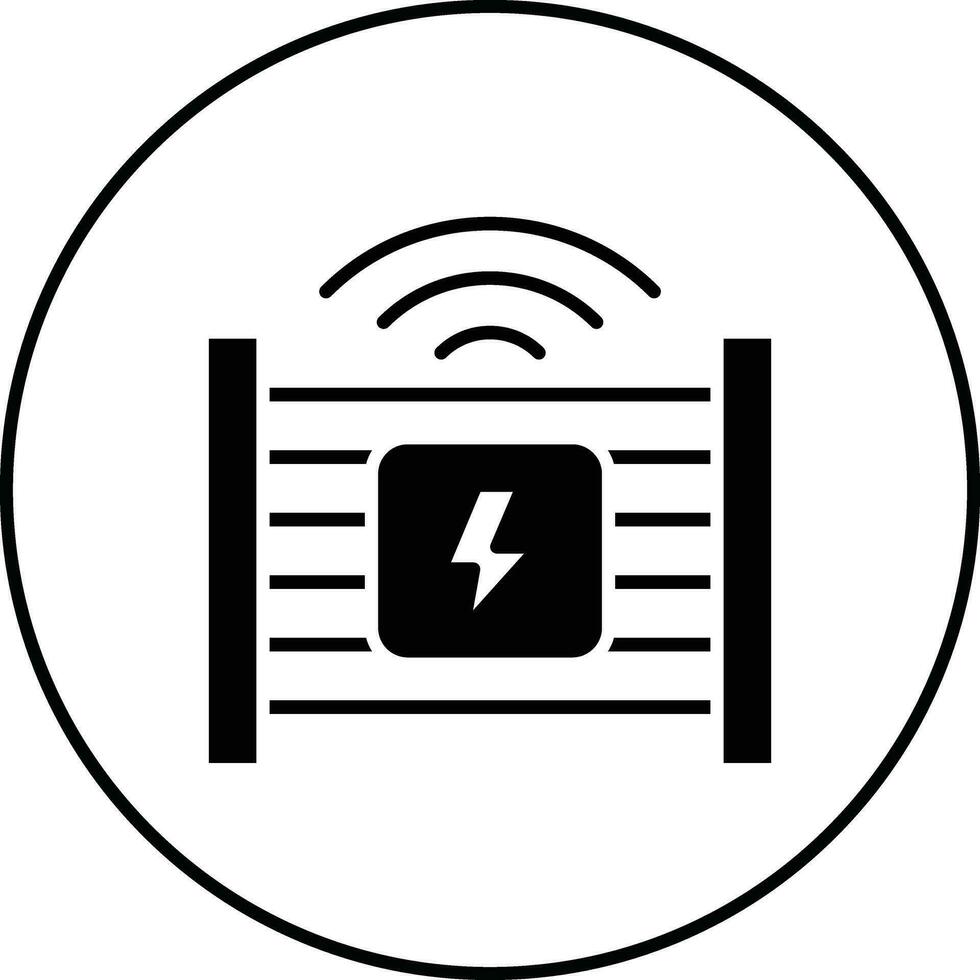 Electric Fence Vector Icon