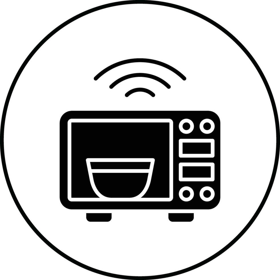 Smart Microwave Vector Icon