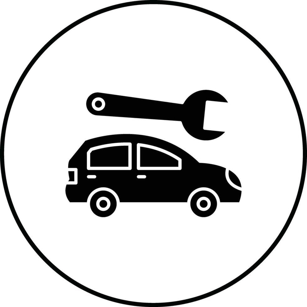 icono de vector de servicio de coche