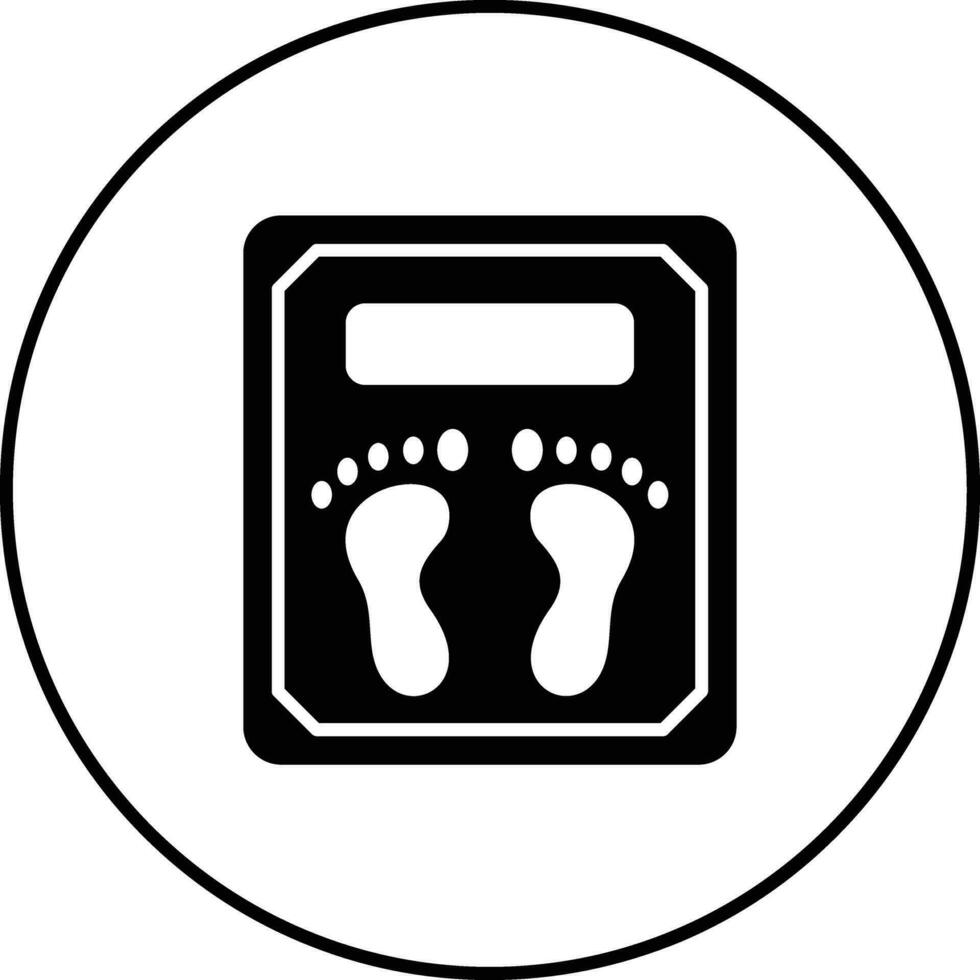 Electronic Weight Scale Vector Icon