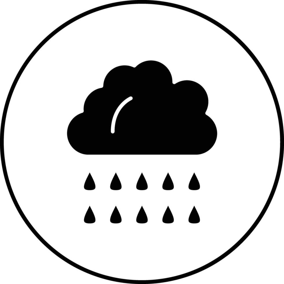icono de vector de día lluvioso
