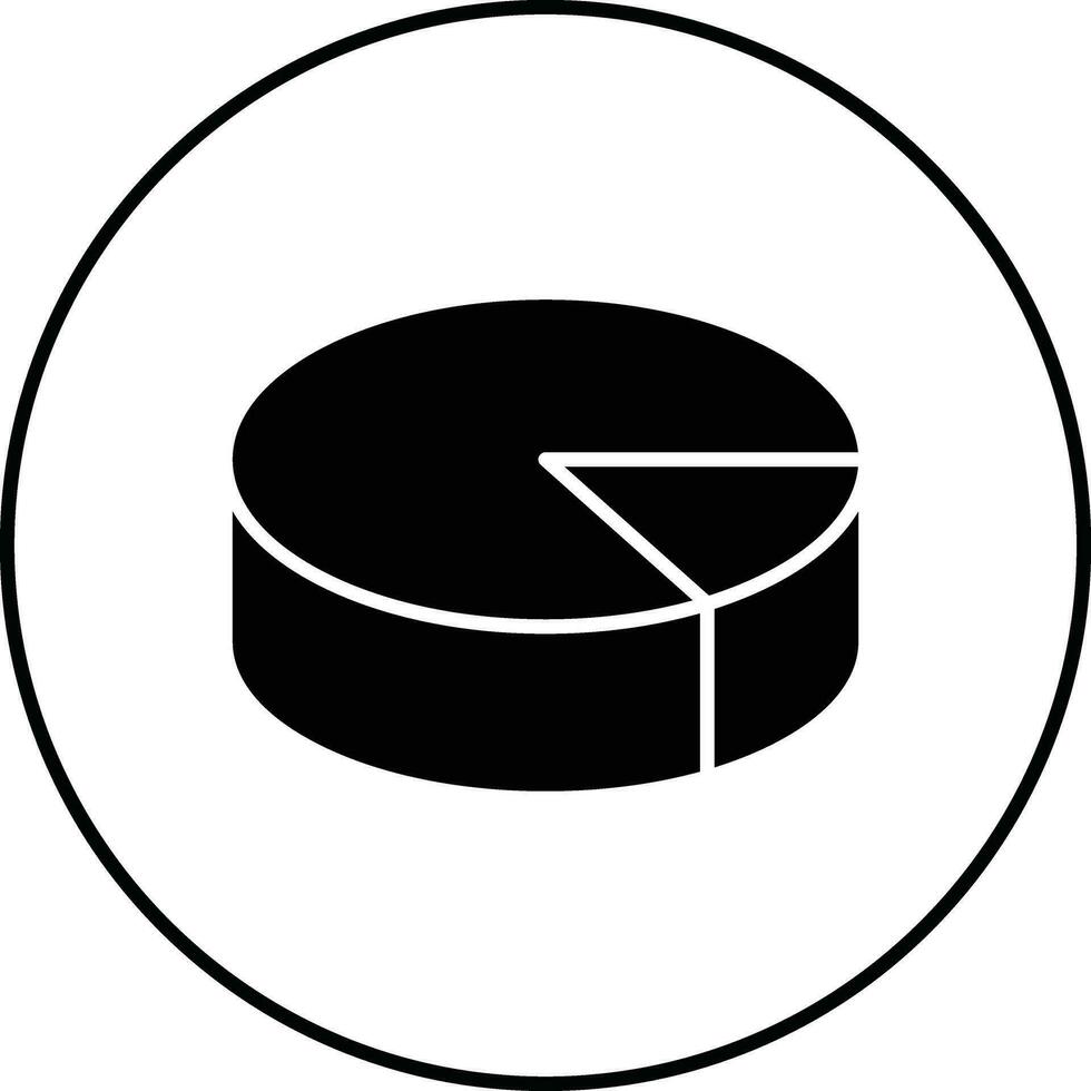 3D Pie Chart Vector Icon