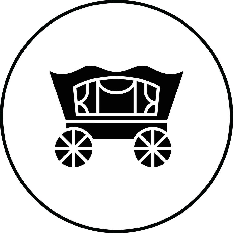 Desert Carriage Vector Icon