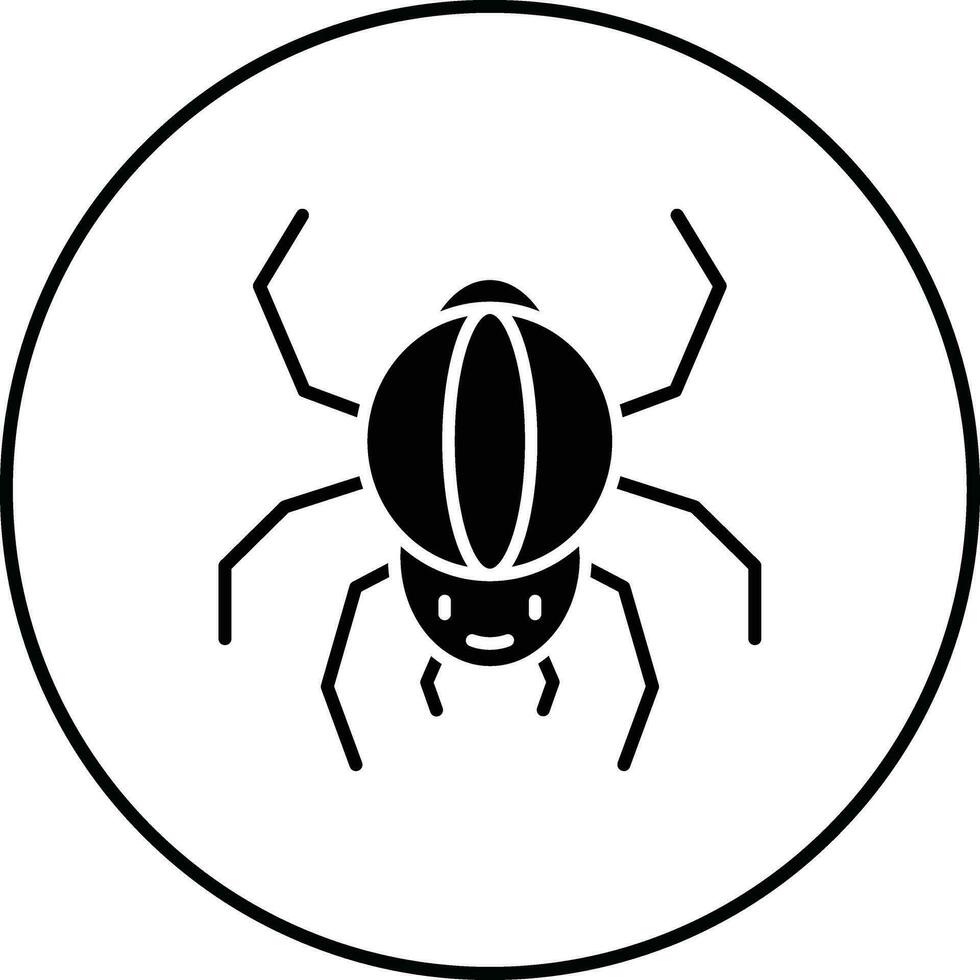 icono de vector de araña