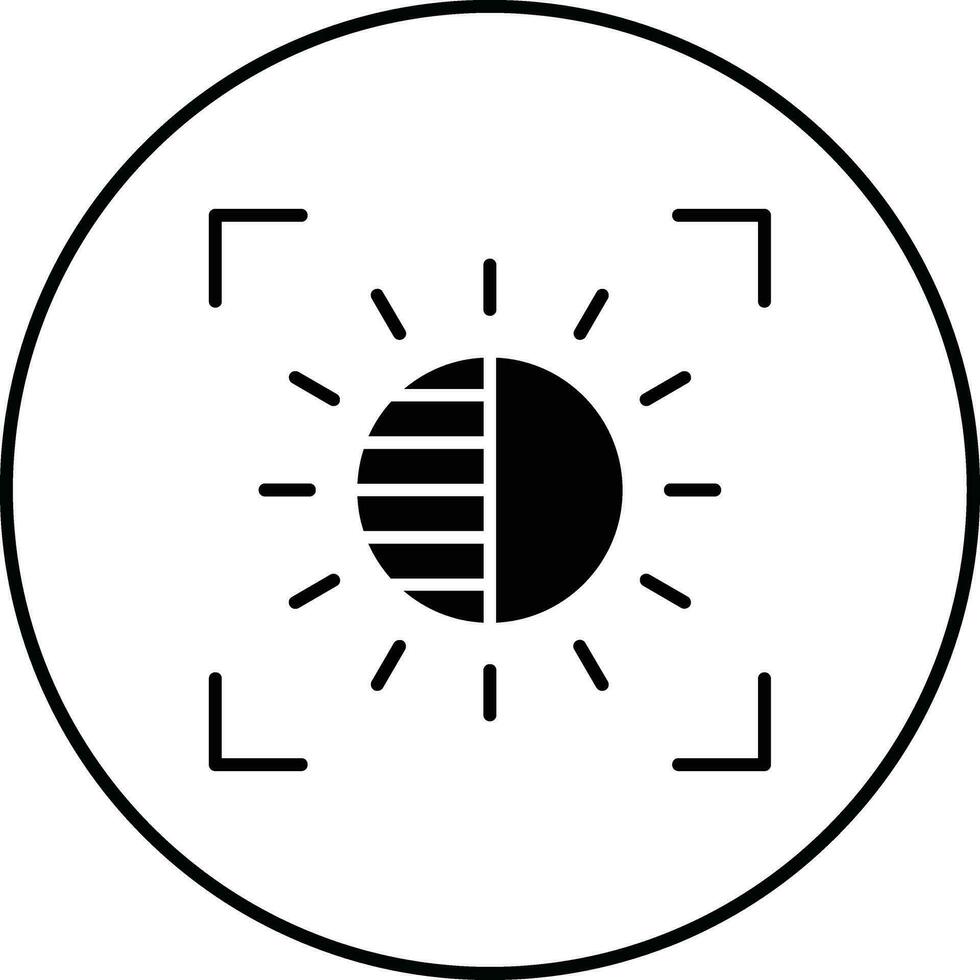 Camera Brightness Vector Icon