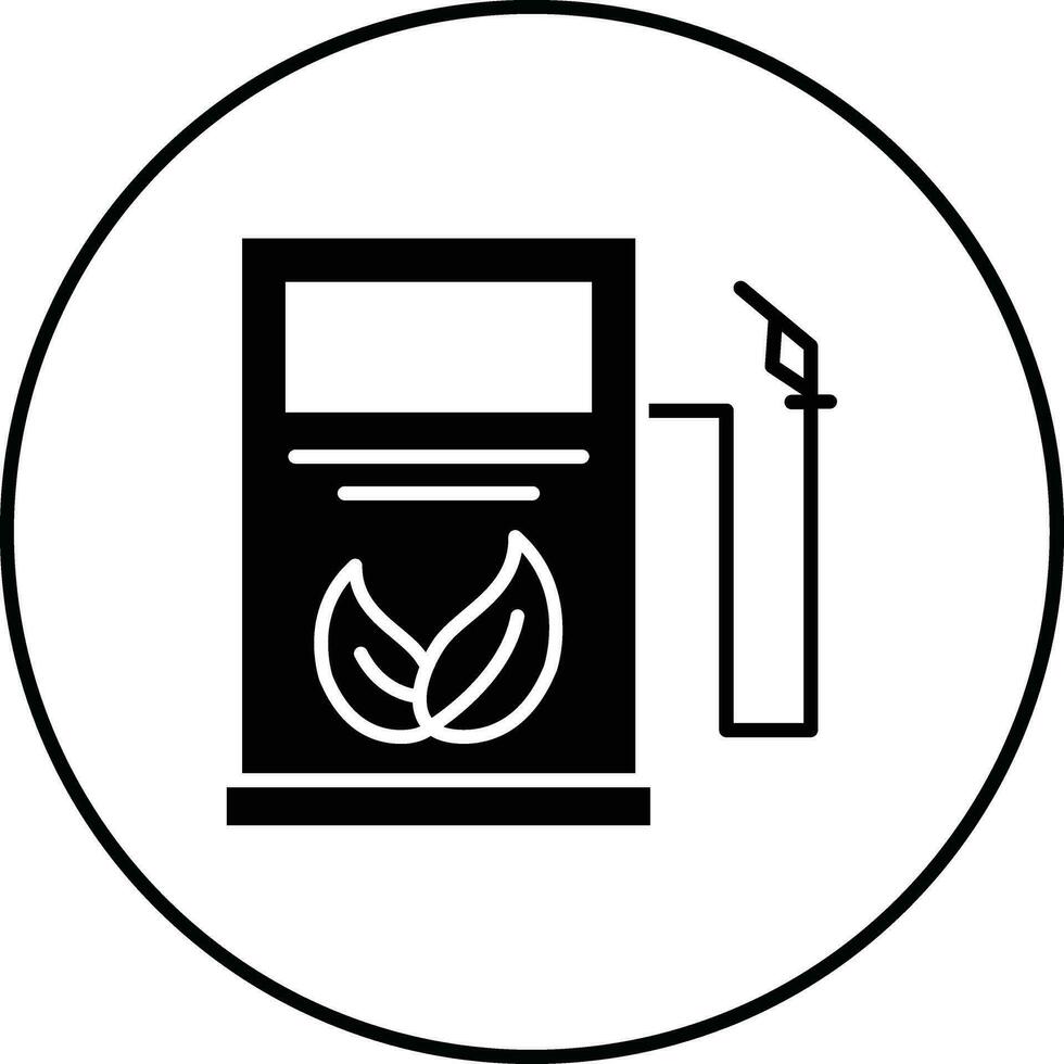 biocombustible estación vector icono