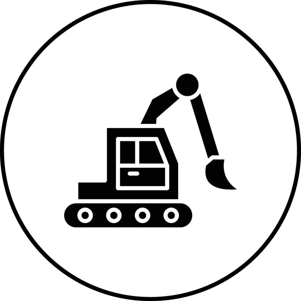 Excavator Vector Icon