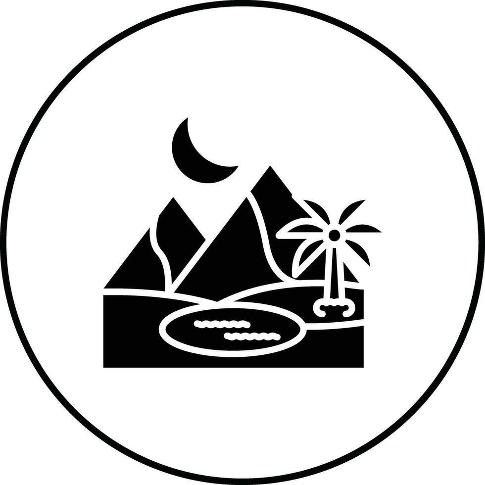 Oasis Vector Icon