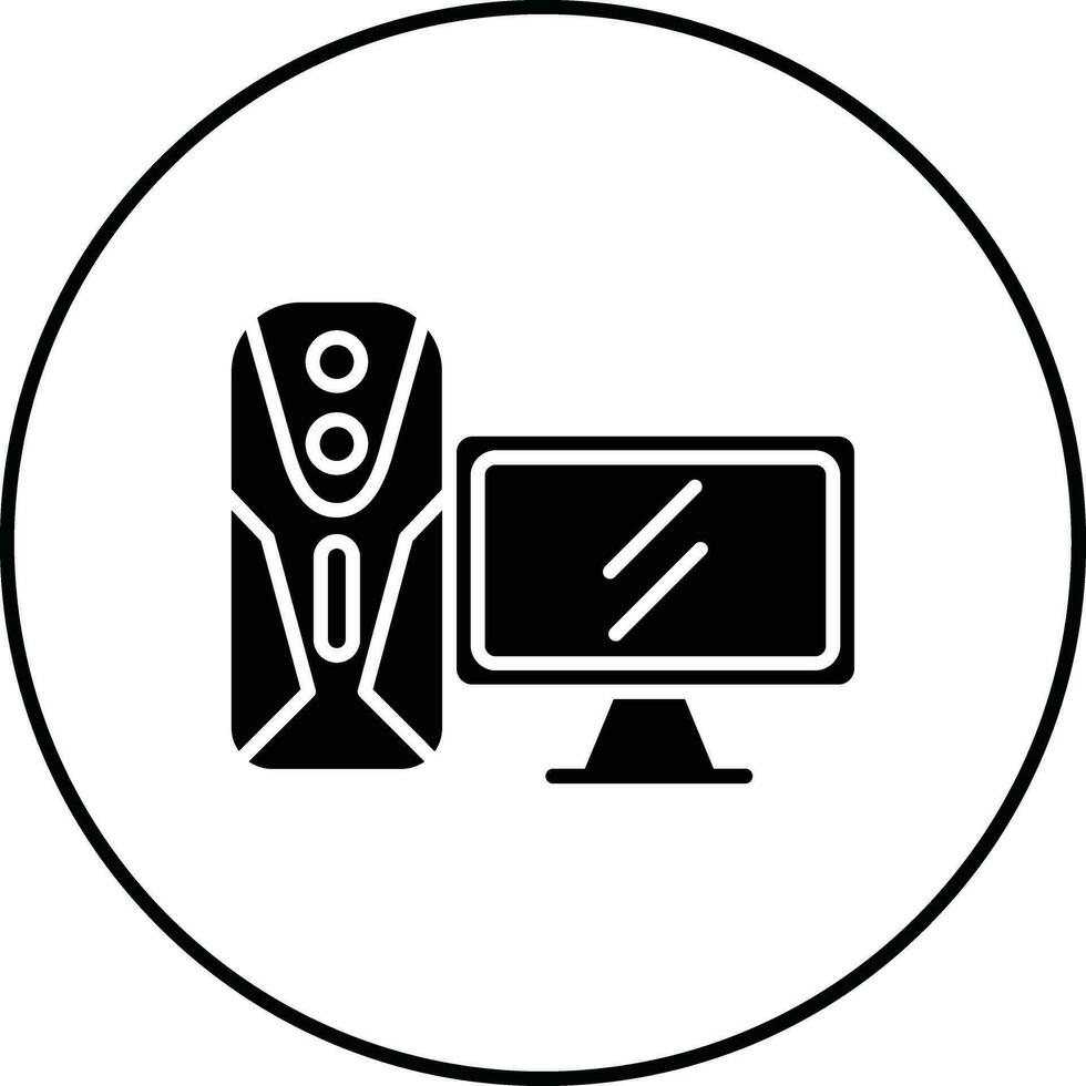 Gaming Pc Vector Icon