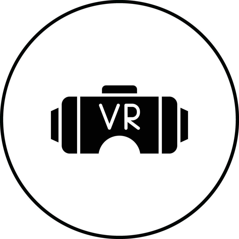 icono de vector de gafas vr