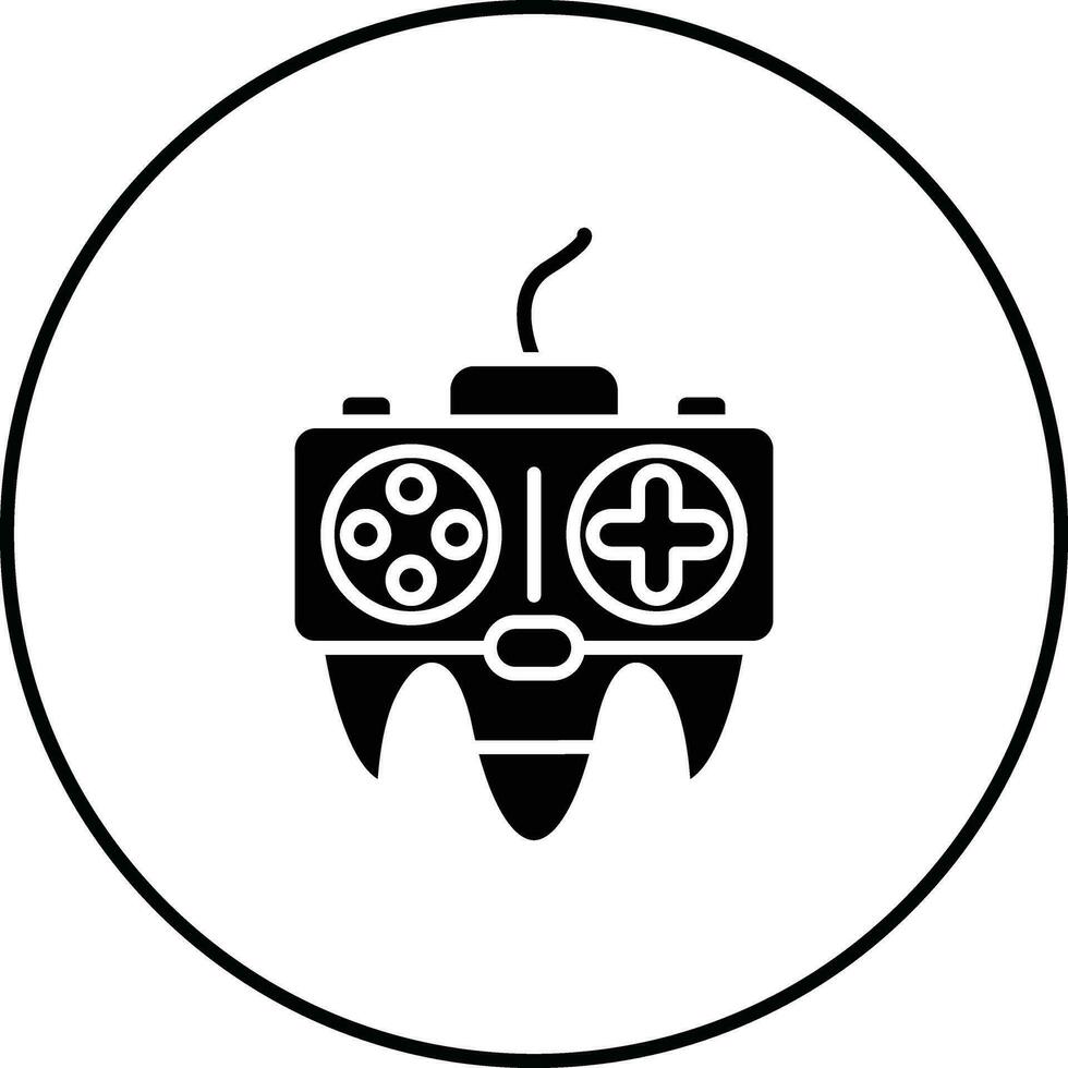 icono de vector de consola de juegos