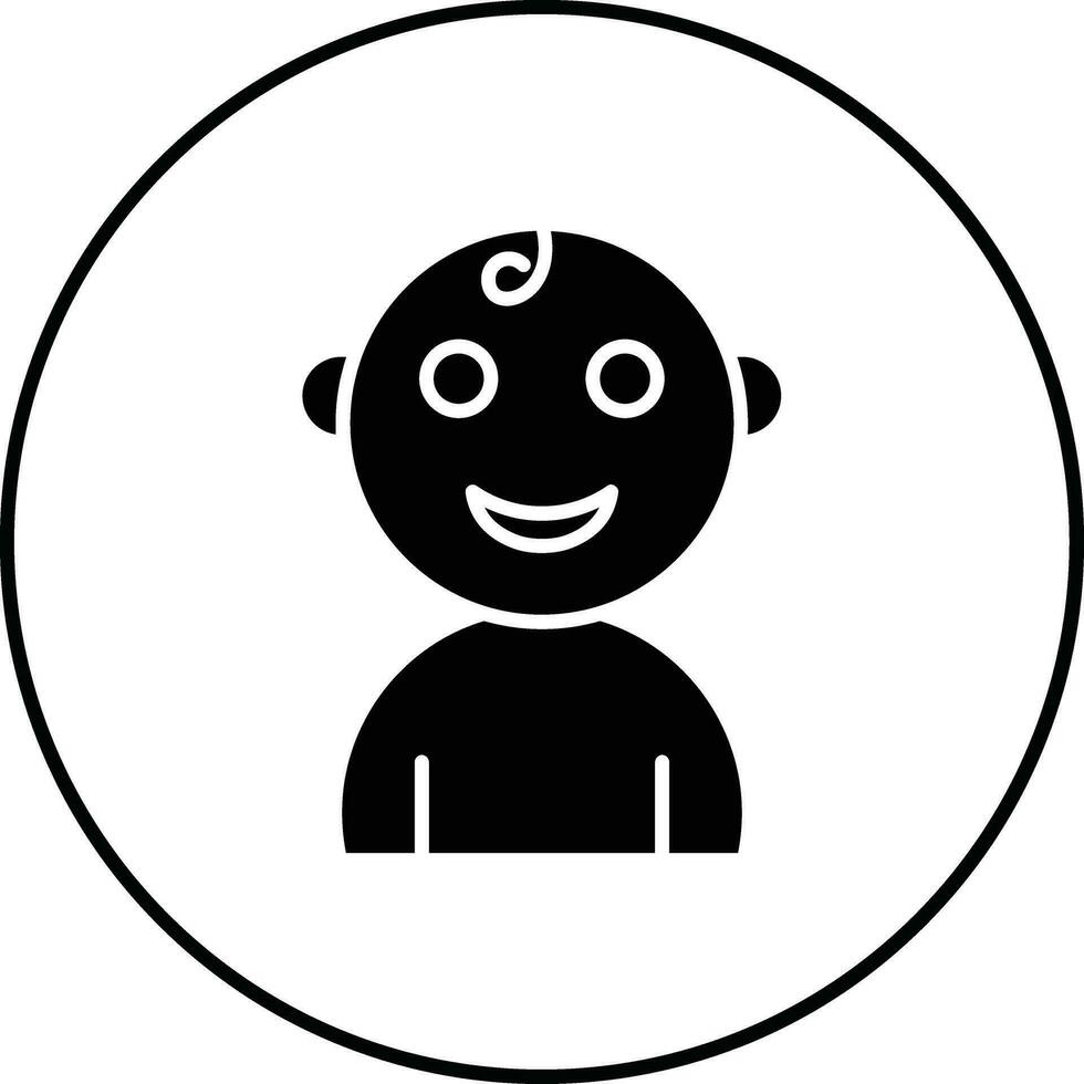 Baby Smile Vector Icon